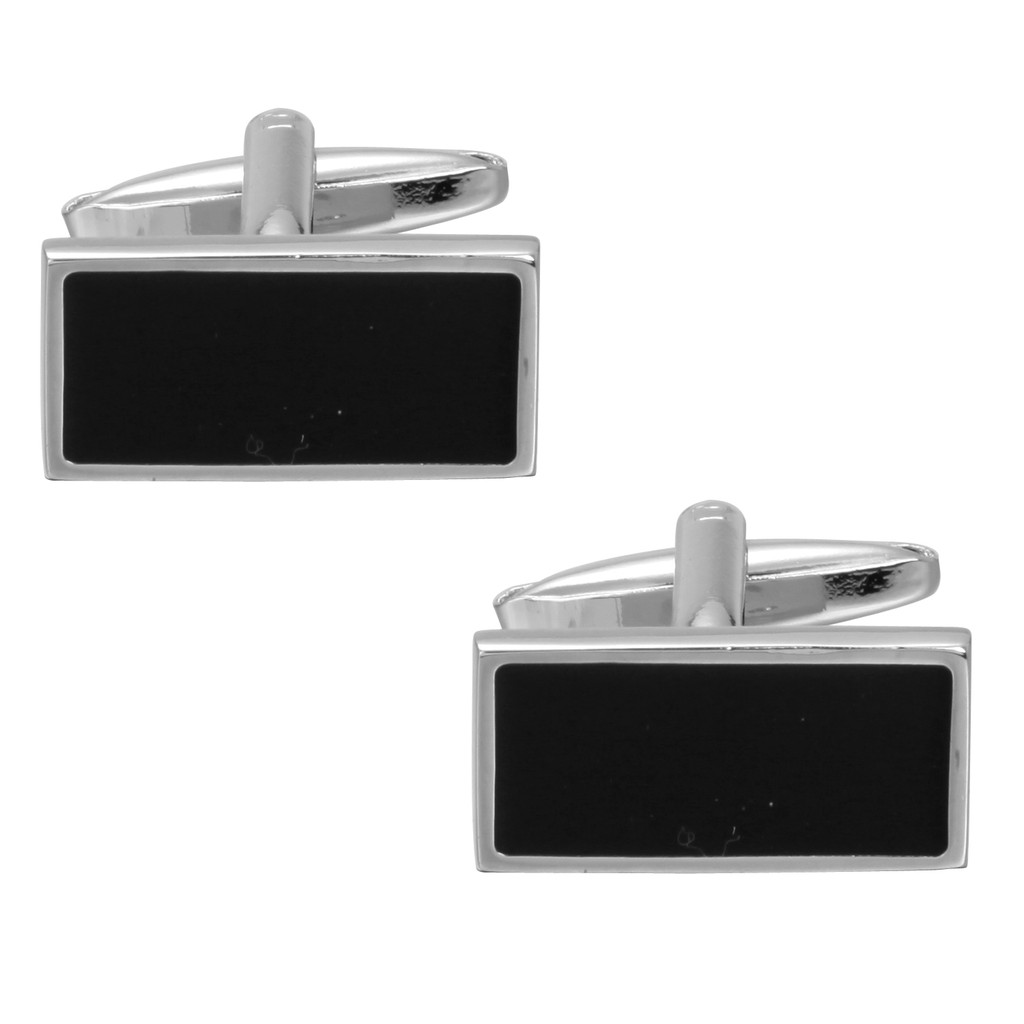 สีดําสี่เหลี่ยมภาษาฝรั่งเศสคํา Cufflinks Cufflinks ผู้ชาย Cufflinks Cuff ปุ่ม Cufflinks cufflin