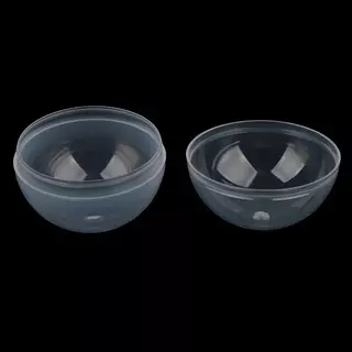 (niangbenaaa) 50 ชิ้นแคปซูลใสของเล่น Ball Tiny รีฟิลคอนเทนเนอร์สําหรับเครื่องหยอดเหรียญหัตถกรรม Party ของขวัญ Paaging ใหม่