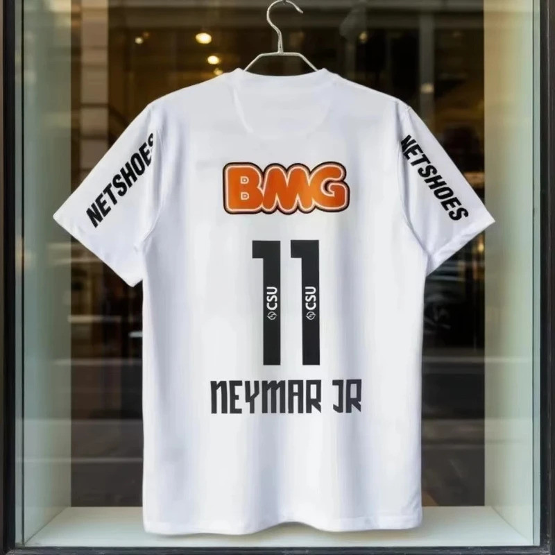 เสื้อยืดผู้ชาย 2026 เสื้อฟุตบอลคลาสสิค Santossi ผ้าฝ้ายแท้ สไตล์เรโทร ลิตเติลเนยาร์ สำหรับผู้ชายและผู้หญิง