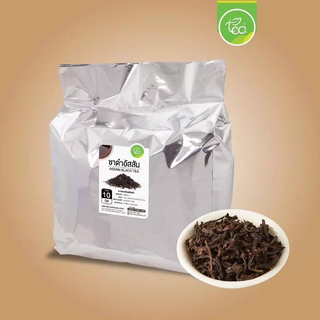 [ยกแพ็ค 10 ถุง] ใบชาอัสสัม ชาดำอัสสัม Black Tea ใบชาดำ สำหรับชานมไข่มุก 1,000g (100g x 10ถุง) ทีอีเอ