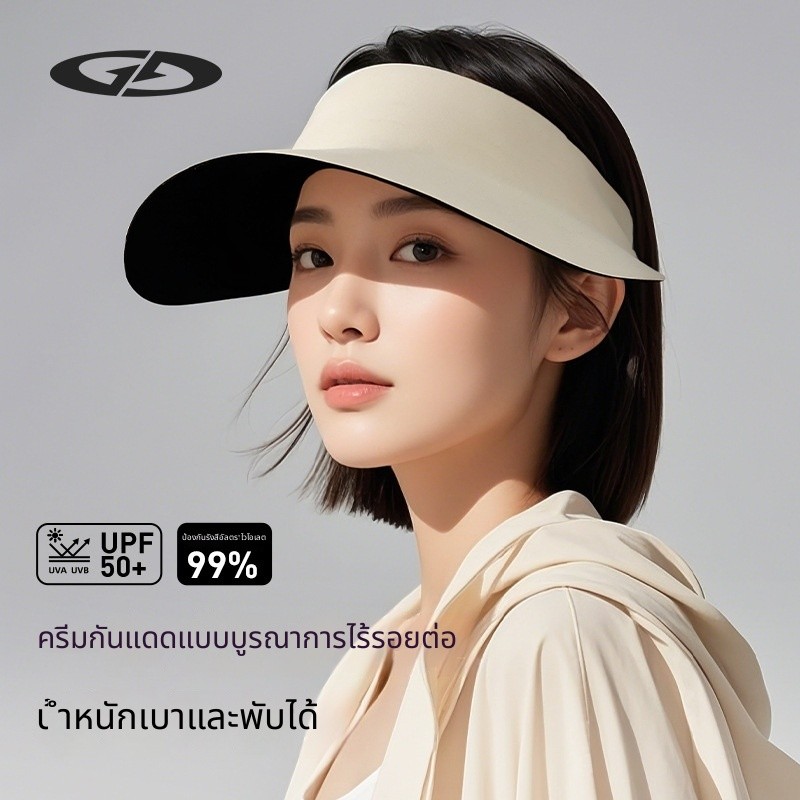 หมวกกันแดดพับได้ ป้องกัน UV ใช้ขี่จักรยานได้