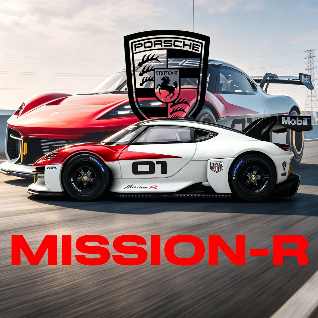 Karium 1/64 Porsche Mission R โมเดลรถ รถของเล่น สําหรับเด็กผู้ชาย ของขวัญวันเกิด ของเล่นเด็ก รถสะสม#peetyeee