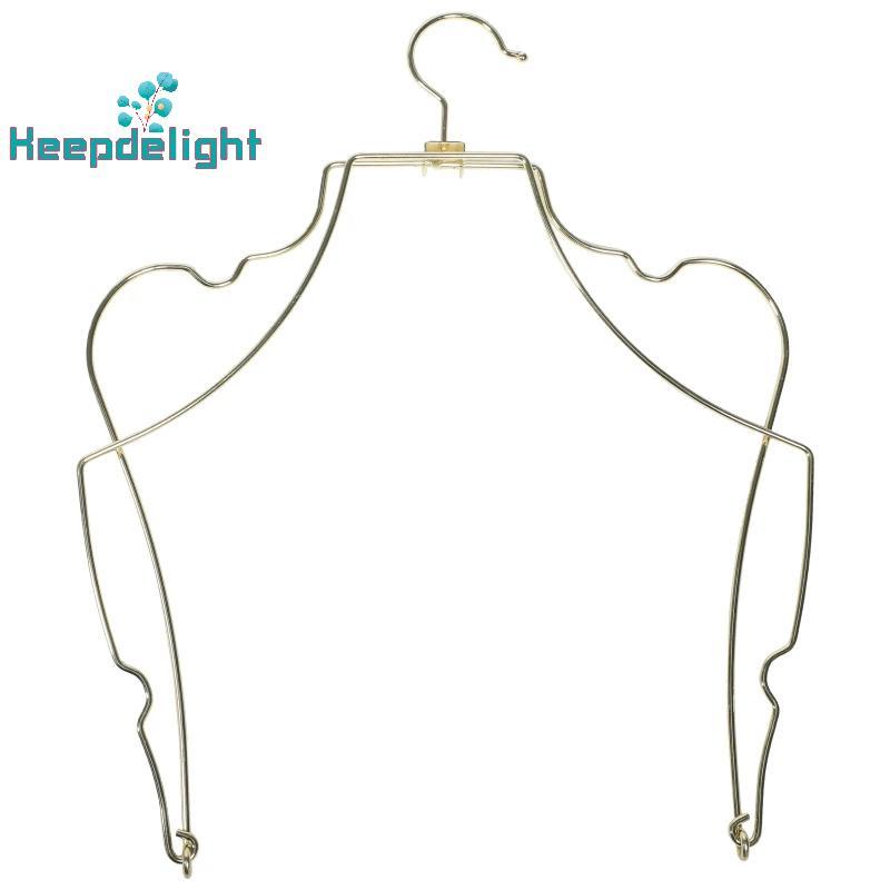 [Keepdelight] ชุดว่ายน้ําแขวนลวดโลหะ Body Shape บิกินี่แขวนชุดชั้นในแบบพับได้แขวน Ra สําหรับตู้เสื้อผ้าแสดง