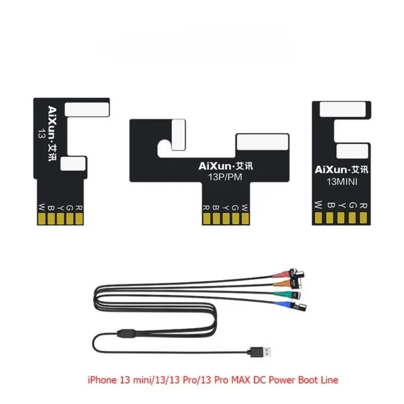 JC AIXUN ปากกาทดสอบแหล่งจ่ายไฟ iPhone 7 -15 Pro Max โทรศัพท์มือถือ DC Power Boot Control สายทดสอบสํา