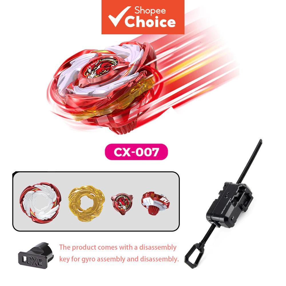 ชุดของเล่นเบย์เบลดเหล็กกล้า Hot Bey X CX-00 Red CX-00 Pegasus Blast ATR Bey Xtreme พร้อมที่ดึงสายหมุ