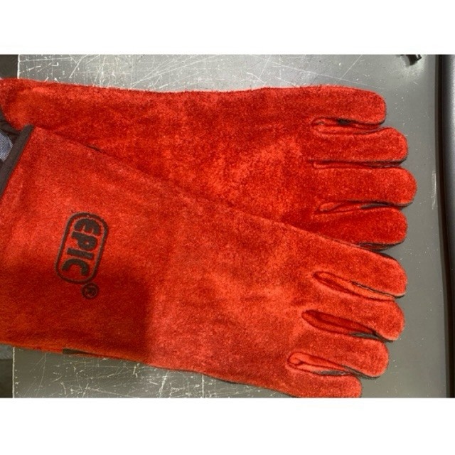 EPIC 13" FULL LEATHER WELDING GLOVE (สีแดง) S5320