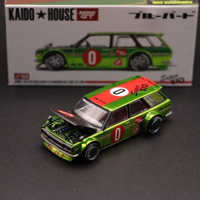 [Orphan] Kaido House+MINIGT Nissan KHMG164 Datsun KAIDO 510 Wagon ยี่ห้อใหม่พร้อมสต็อกโมเดลรถโลหะผสม