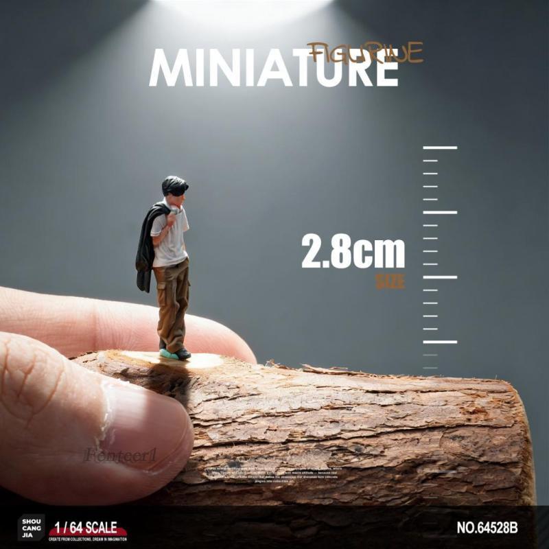 [Fenteer1] ตุ๊กตาเด็กชายสเกล 1:64, Diorama,คอลเลกชันรถไฟ,เรซิ่น,S Scale,Miniature,Micro-,โมเดลตัวละคร