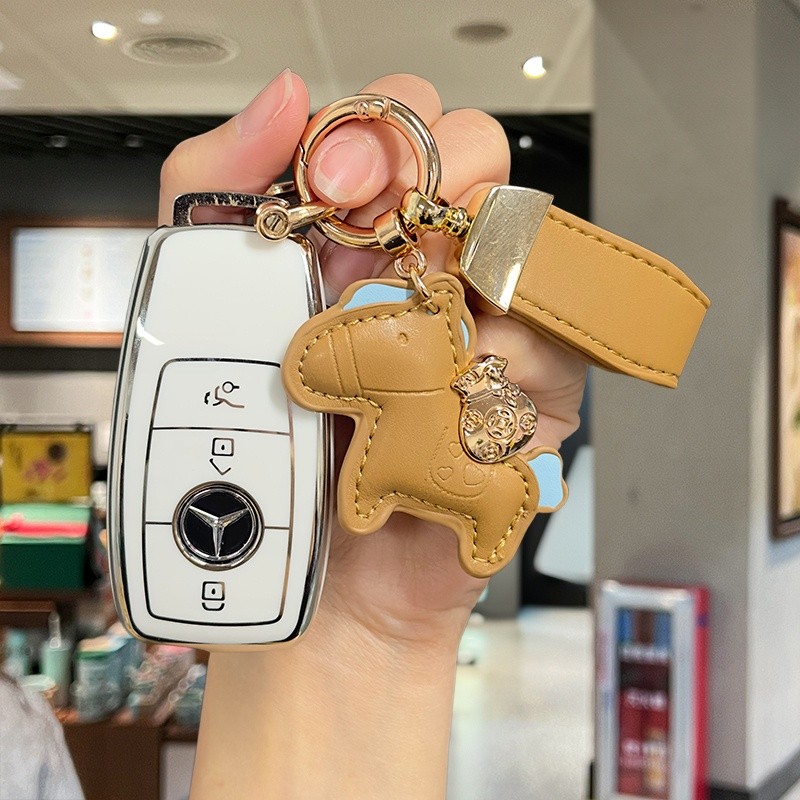 Benz Car C-Class E-Class GLC300L/260L/e300l/E260 ฝาครอบกุญแจ E350/A200 Key All-Included Case 6.4