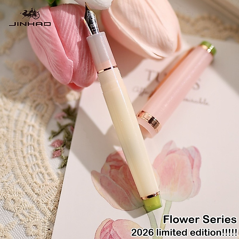 2026 Limited Flower Series !!! JINHAO 82 Fountain ปากกา EF/F/M Macaron สีปากกาประดิษฐ์ตัวอักษรเครื่องเขียนโรงเรียนอุปกรณ์สํานักงาน