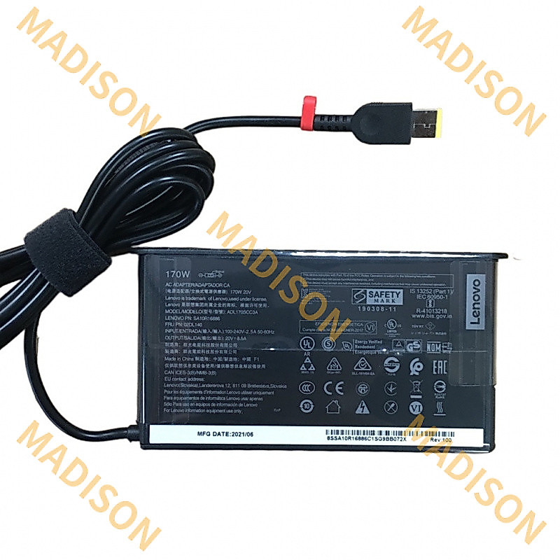 Original 20V 8.5A 170W อะแดปเตอร์ USB AC สําหรับ LENOVO LEGION 5 Y7000/P R720-15 P50 P51 P70 P71 Y52