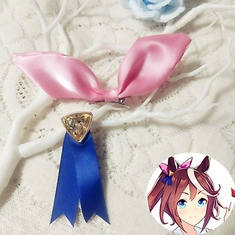 【พร้อมส่ง】uma musume cosplay เสื้อผ้าอุปกรณ์ต่อพ่วงอะนิเมะน่ารัก ชุดคอสเพลย์ Uma Musume Pretty Gold Ship พร้อมวิกผมและหูหางปลอมสีเทา