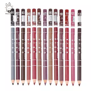 [Bluecandy] 1 ชิ้น Professional Wood Lip liner กันน้ํา Lady Long Lasting Lip Liner ดินสอใหม่