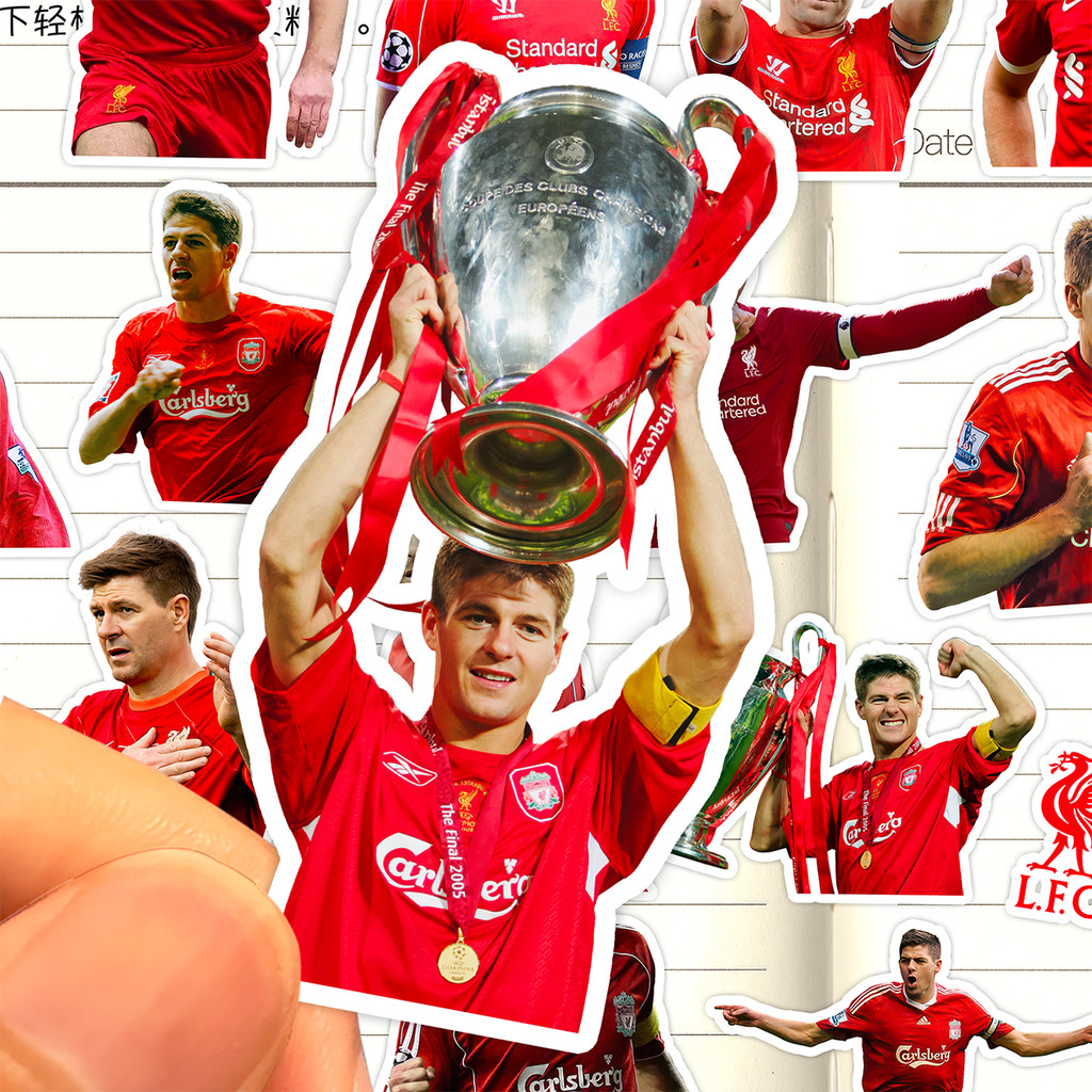Steeven Gerrard Sticker HD Waterproof Liverpool Front Football Player Steeven Gerrard Sticker