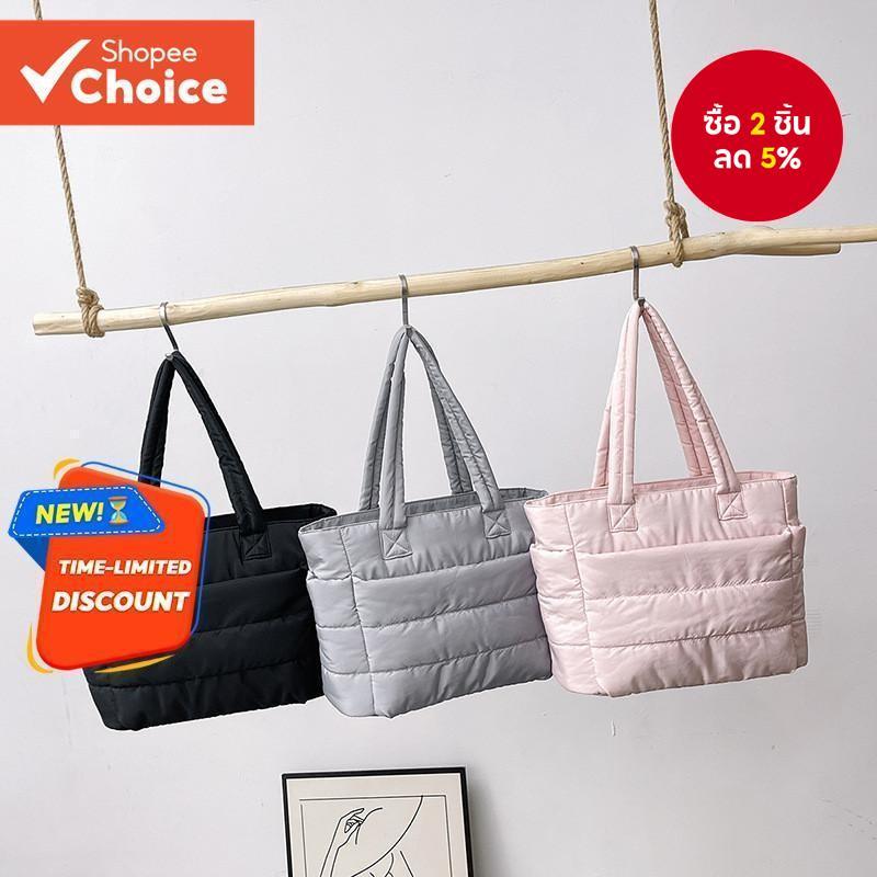 New Simple Tote Bag Womens Large Capacity Commuter Hand-Carry Bag Lightweight College
