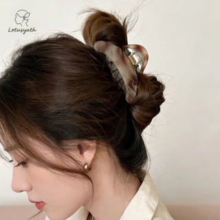 COD-ในไทย💖กิ๊บหนีบผมอะซิเตทสีสันสดใส สไตล์เรโทร ทรงฉลาม ใช้มวยผมด้านหลัง ใส่ได้ทุกวัน เหมาะเป็นของขวัญ