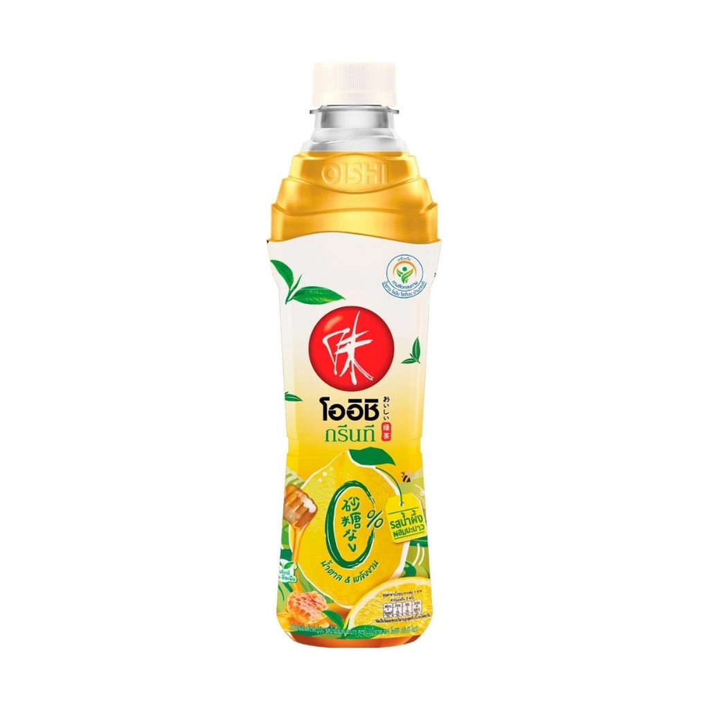 โออิชิ ไลท์ ชาเขียวรสน้ำผึ้งมะนาวน้ำตาล0% Oishi Light Green Tea Honey Lemon 400ml.