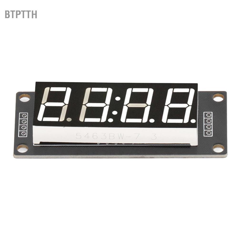btptth ERYUE LED Digital Display Module 4 Digit 7 Segment PCB Board Clock for Home Use สีขาว