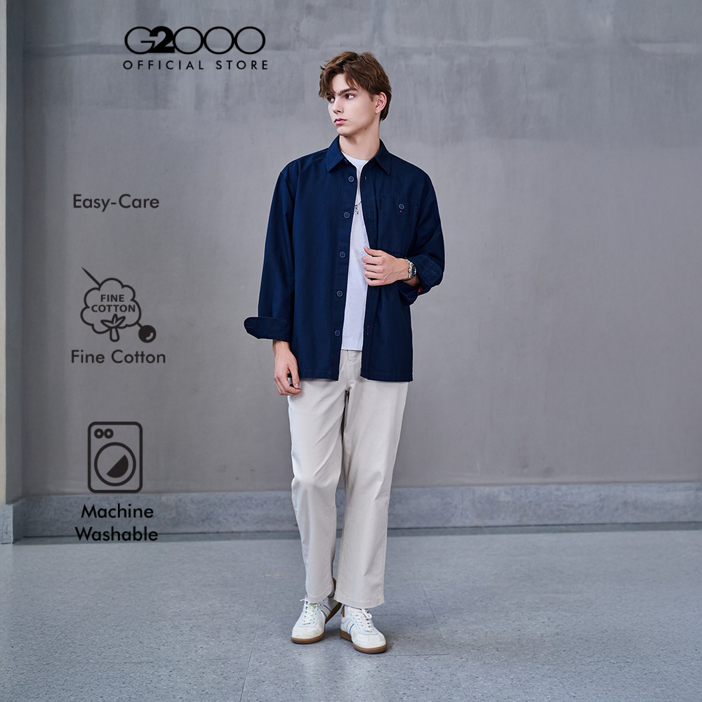 G2000 กางเกงขายาวแบบลำลองสำหรับผู้ชาย Relaxed Fit รุ่น 51161044