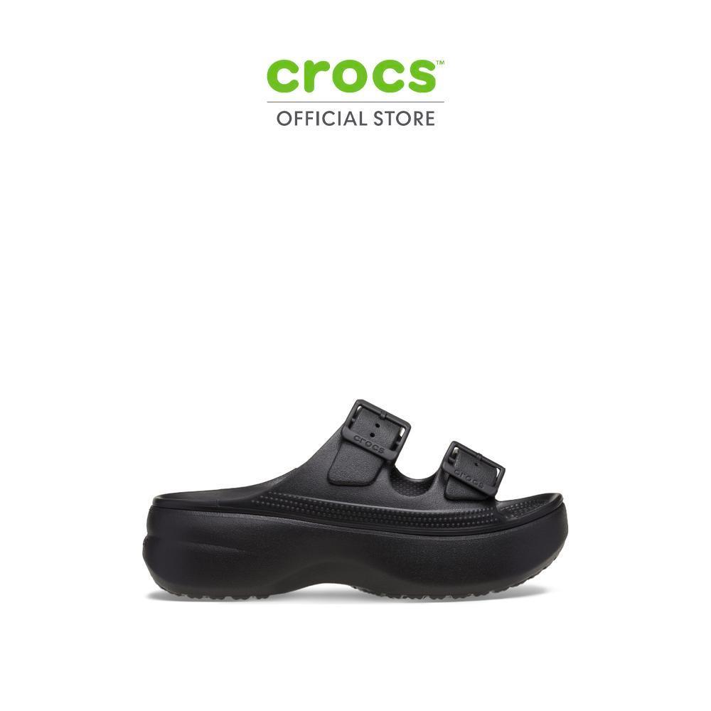 CROCS รองเท้าแตะผู้หญิง SATURDAY PLATFORM SANDAL รุ่น 212880-001 - BLACK