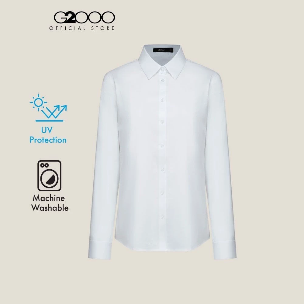 G2000 เสื้อเชิ้ตแบบทางการสำหรับผู้หญิง ทรง Slim Fit รุ่น 5122305300 WHITE