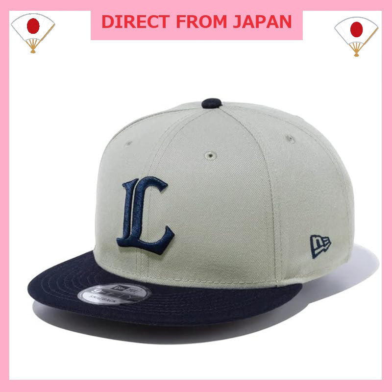 Saitama Seibu Lions Goods Cap 9FIFTY 2-Tone Snapback Cap New Era (Gray Navy) - Free