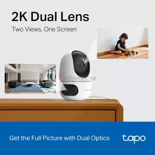 Tapo C245D / Tapo กล้องวงจรปิด 3MP+3MP (Lens3.1/6mm) (Wi-Fi) Dual Lens Pan/Tilt