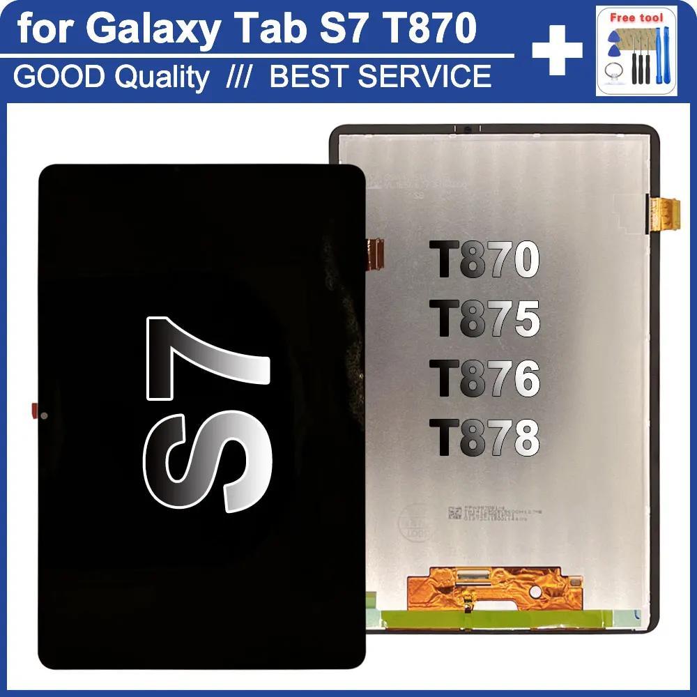 11 "ทดสอบ LCD ใหม่สําหรับ Samsung Galaxy Tab S7 จอแสดงผล LCD หน้าจอสัมผัสสําหรับ Samsung SM T870 T87