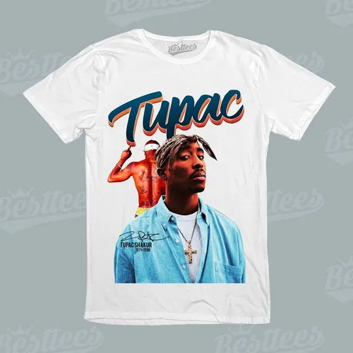 2Pac Tupac Shakur Gangsta Gangster RAP RAPPER WEST COAST HIP-HOP R&B เสื้อยืด