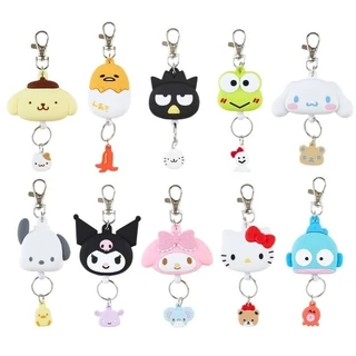 🇯🇵 พวงกุญแจยาง ลาย Sanrio สินค้านำเขเาจากญี่ปุ่นแท้ มีสลิงดึงยืดไปไขกุญแจได้ หรือเอาไว้ห้อยบัตรได้💜