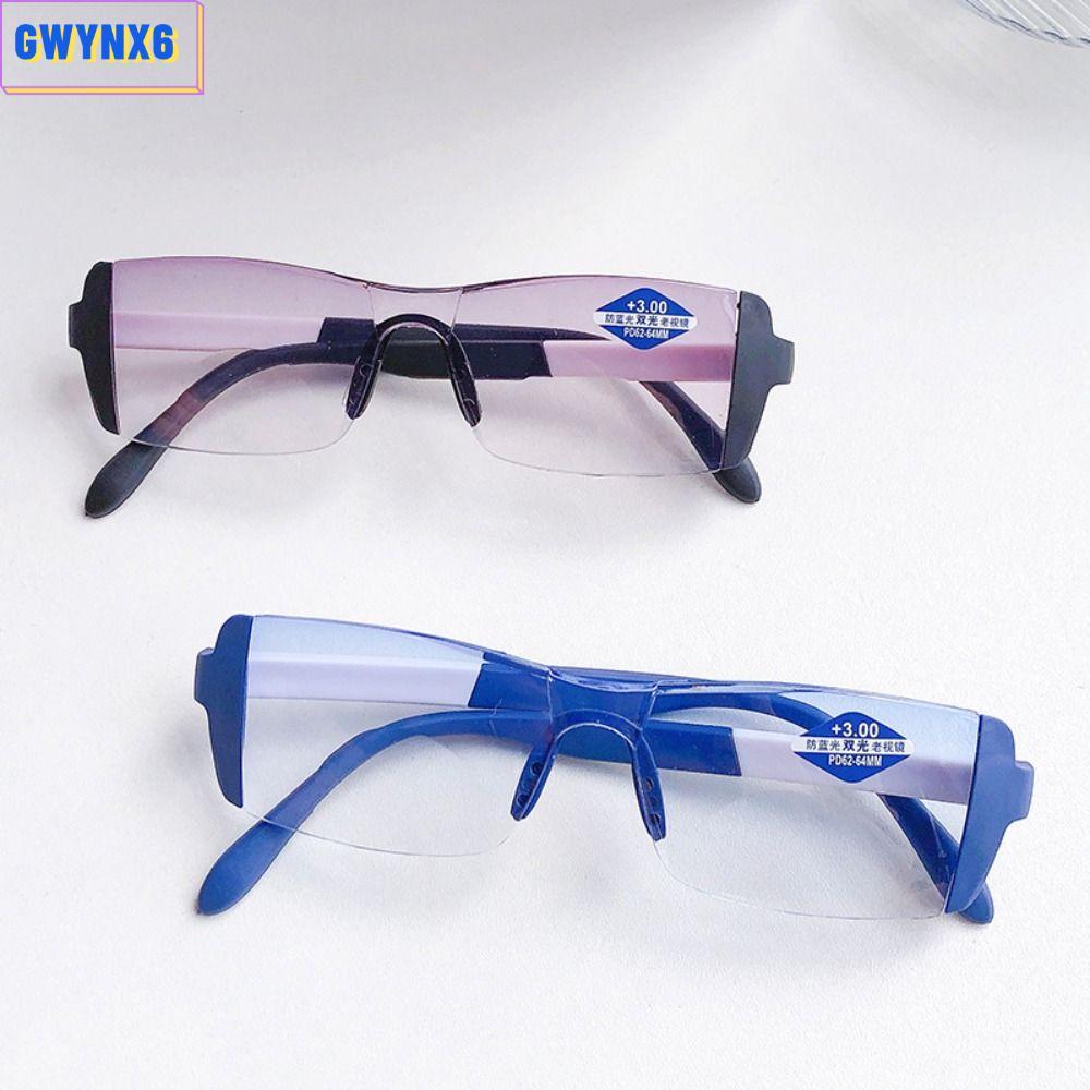Gwynx6แว่นสายตายาว,ป้องกันแสงสีฟ้าเลนส์เรซินแว่นอ่านหนังสือ,แฟชั่นป้องกันแสงสะท้อนความละเอียดสูง +1.0 ~ + 4.0แว่นตาคอมพิวเตอร์ผู้หญิงผู้ชาย
