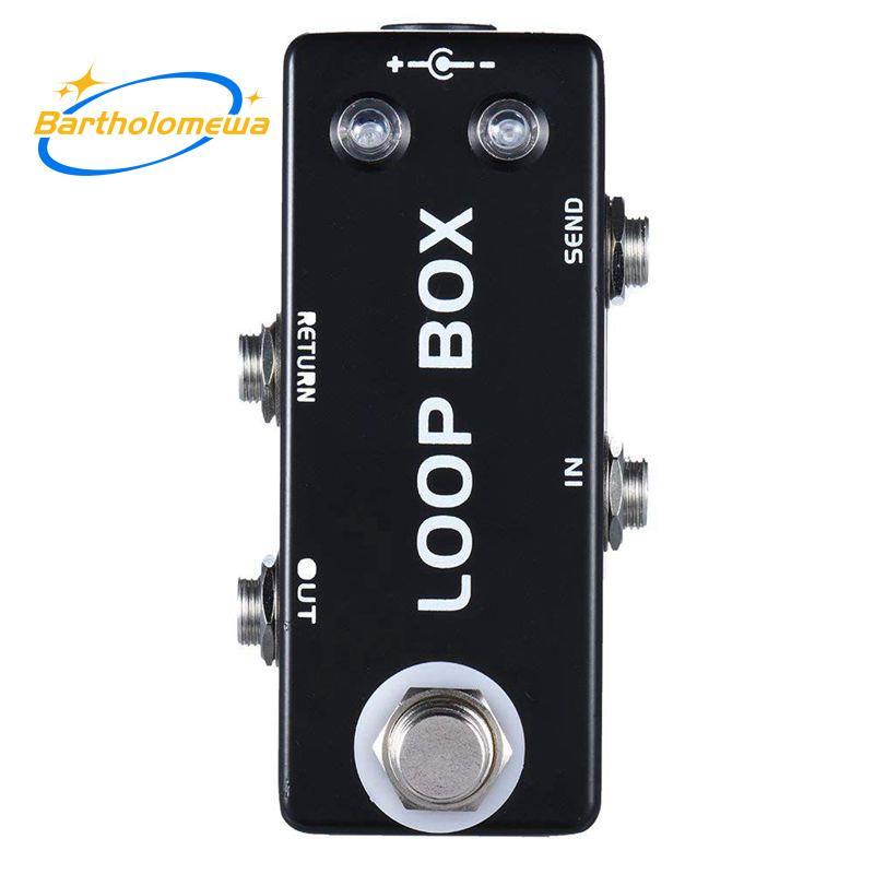 bartholomewaMosky Mini Guitar Effect Pedal Loop Box Switcher Channel Selection True Bypass