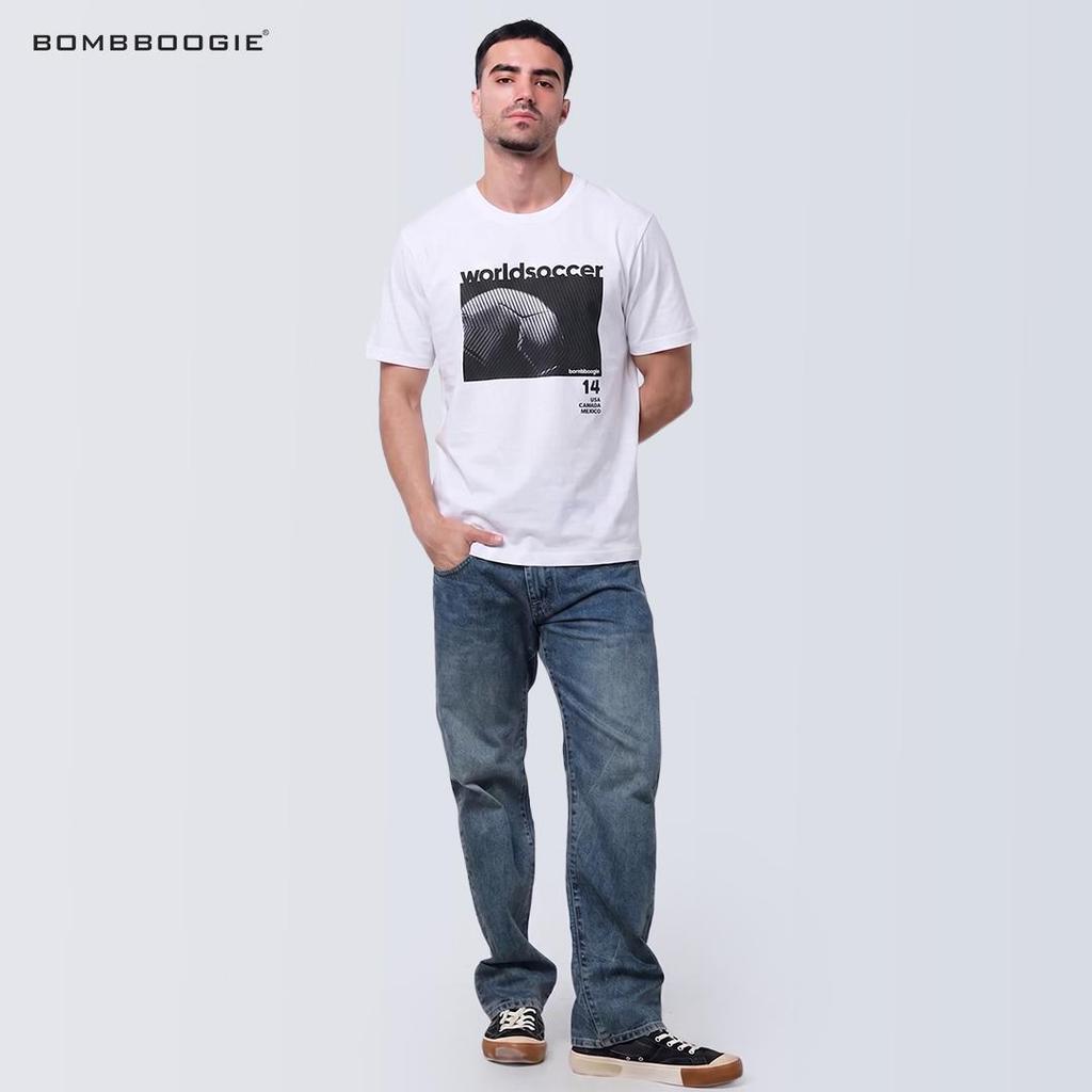 เสื้อยืดปกติผู้ชาย Bombboogie Quyntra 12G18B4WT