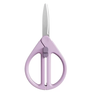 Iny เด็กปลอดภัยเครื่องเขียนกรรไกรอเนกประสงค์ Retractable กรรไกรใบมีดปกปิดและ Ergonomic ยืด Gri