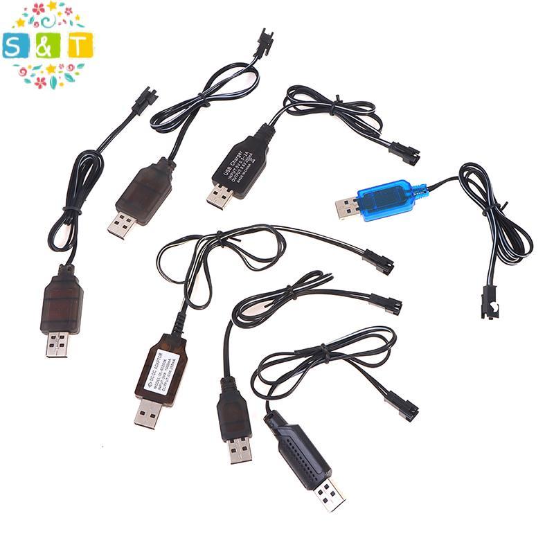 [S&T] 3.6-9.6V 250mA NiMh/NiCd Battery USB Charger Cable SM 2P Forward Plug {th}