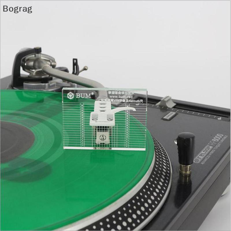 [Bogr] LP เครื่องเล่นแผ่นเสียงไวนิลวัด Phono Tonearm VTA/Cartridge Azimuth ไม้บรรทัดเครื่องมือ COD