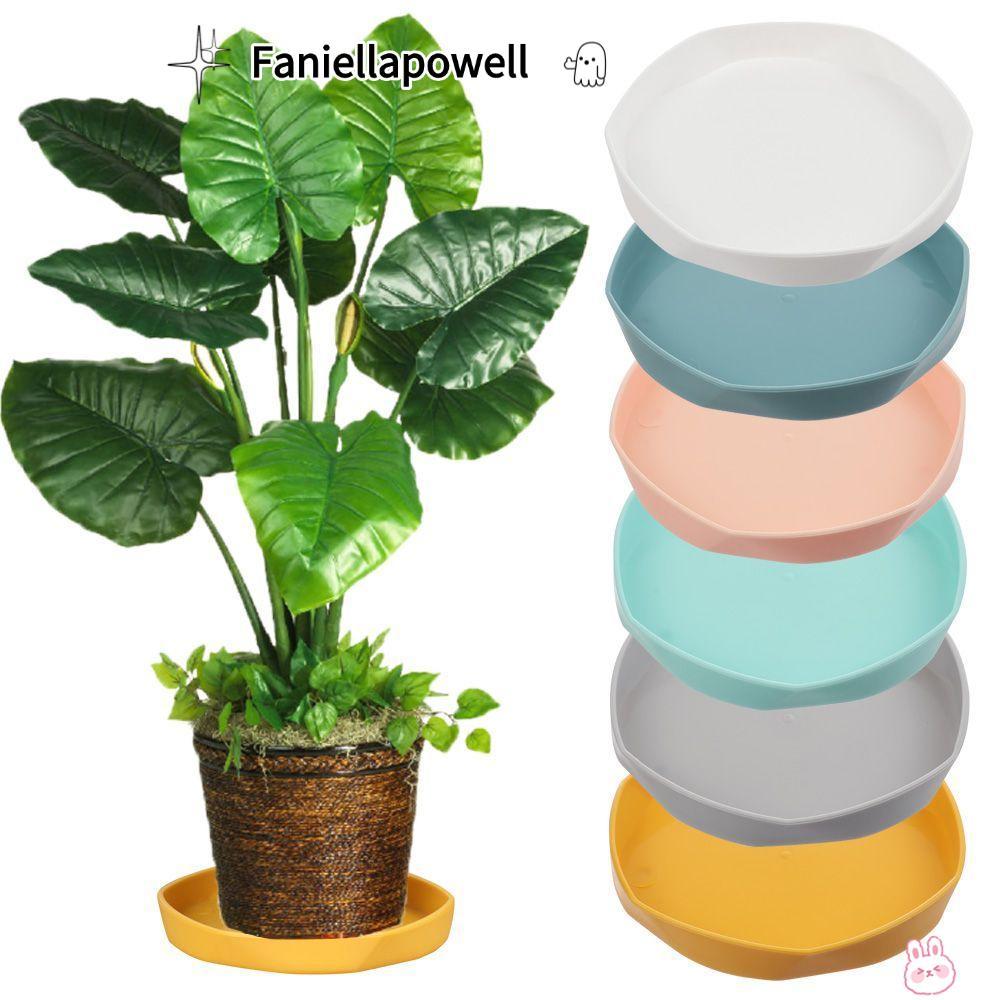 FANIELLAPOWELL 1 ชิ้นถาดหยดสวนหนาทนทานถาดพลาสติกจานรอง