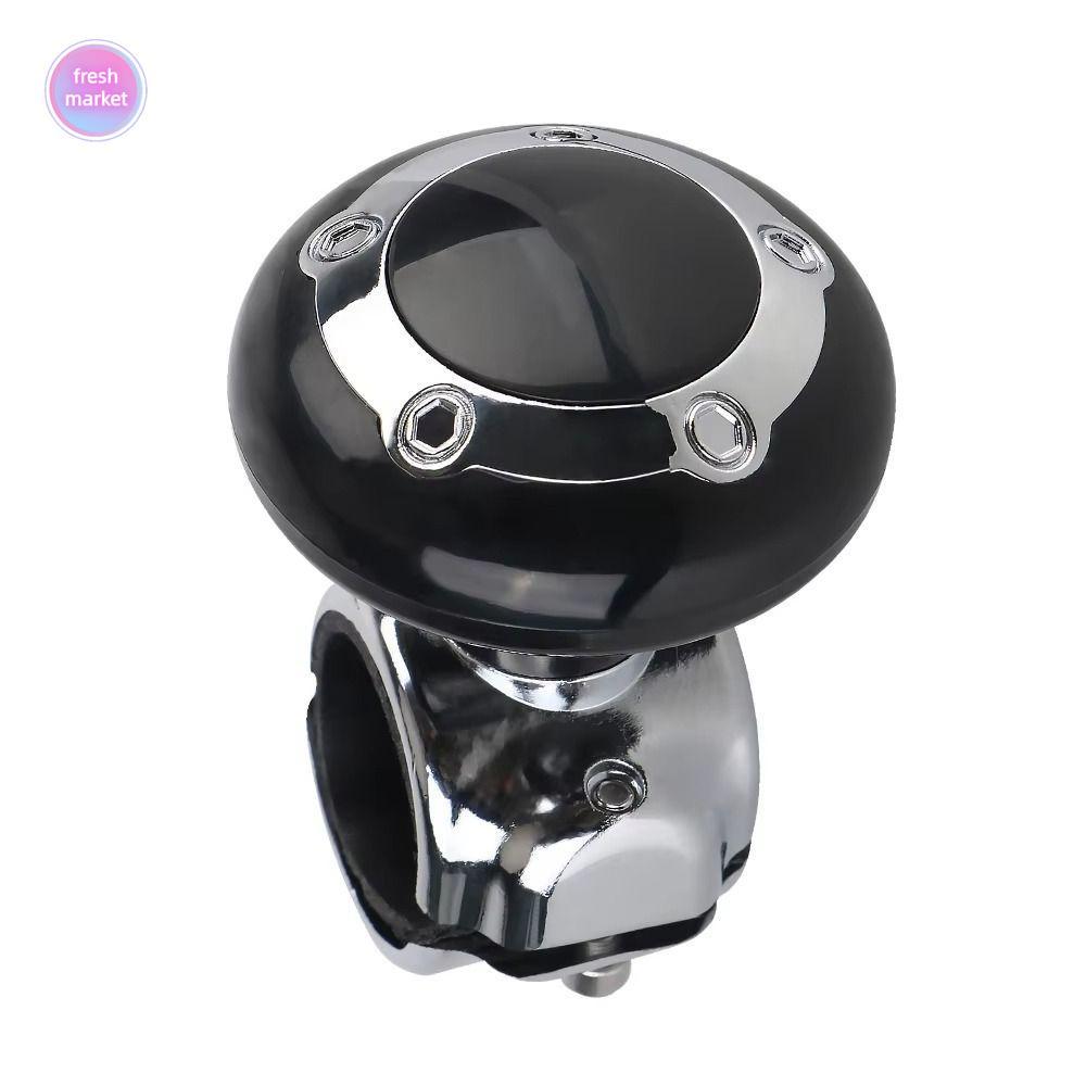 FRESHMARKET พวงมาลัย Spinner ลูกบิด, รถเปลี่ยน ABS พวงมาลัย Ball Handle, ปฏิบัติหมุนอะแดปเตอร์สีดํารถอุปกรณ์เสริมรถ