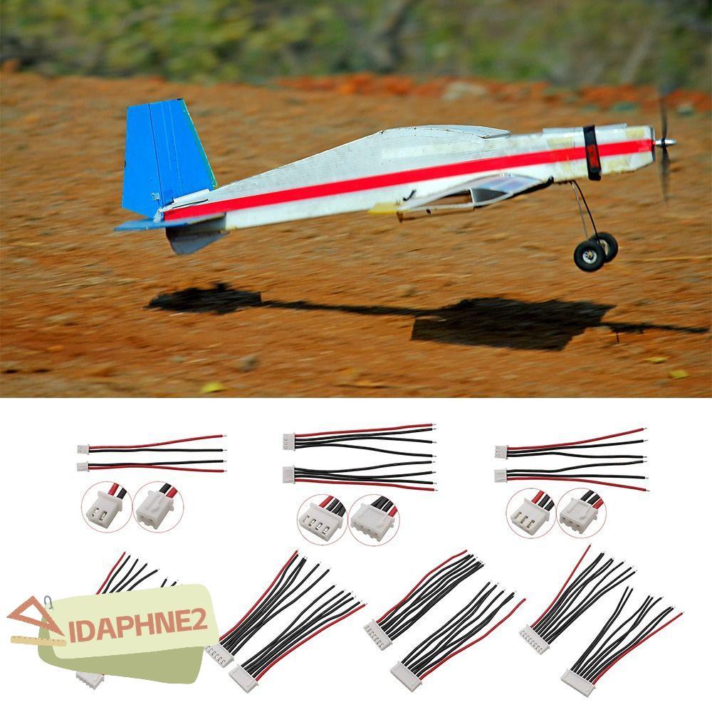 IDAPHNE2 RC Lipo แบตเตอรี่ Balancer Charger Plug, 10 ซม.ซิลิโคนขั้วต่อสายไฟ,เครื่องบิน DIY Connector ปลั๊กลวด JST-XH Balancer สาย