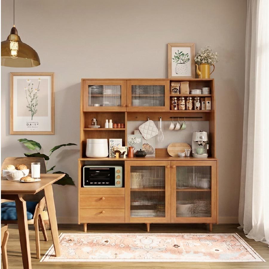 SB Design Square ตู้เก็บของ ขนาด 160 ซม. รุ่น Mizu สี Monaco Oak (160x40x180 ซม.) แบรนด์ KUCHE