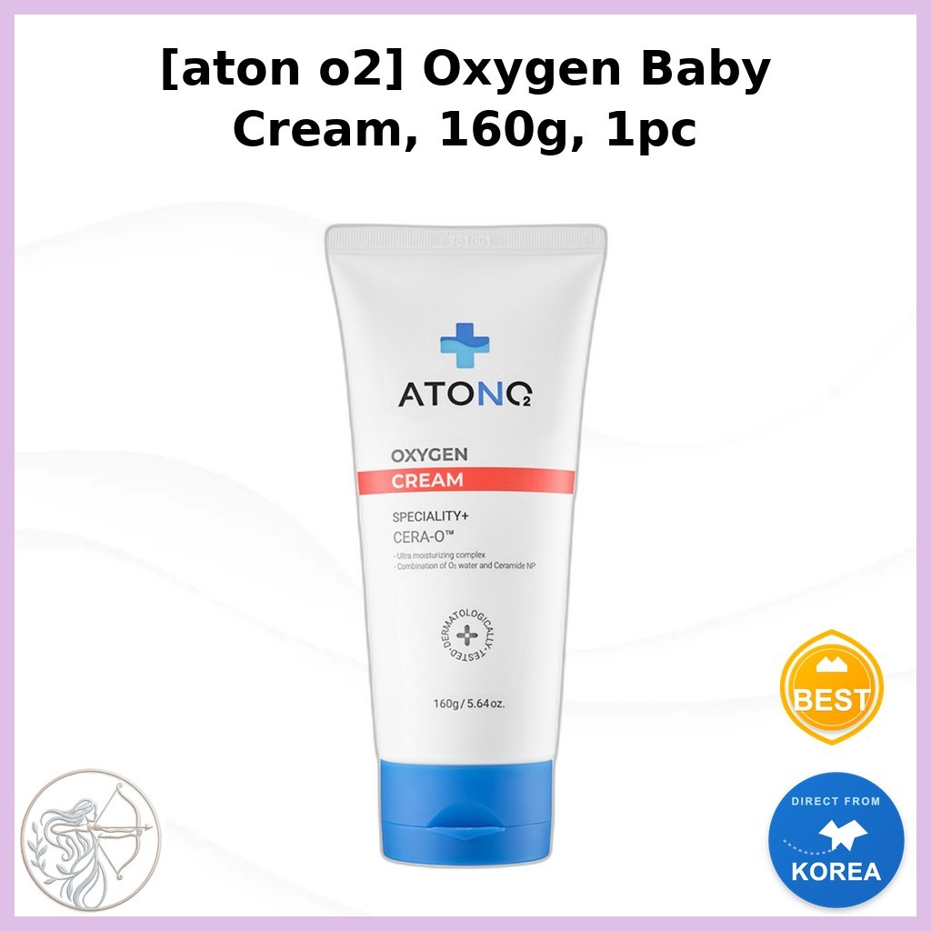 K-Kids [aton o2] Oxygen Baby Cream, 160g, 1 ชิ้น / ครีมเด็กเกาหลี / ความชื้นยาวนาน / ของแท้ 100% โดย