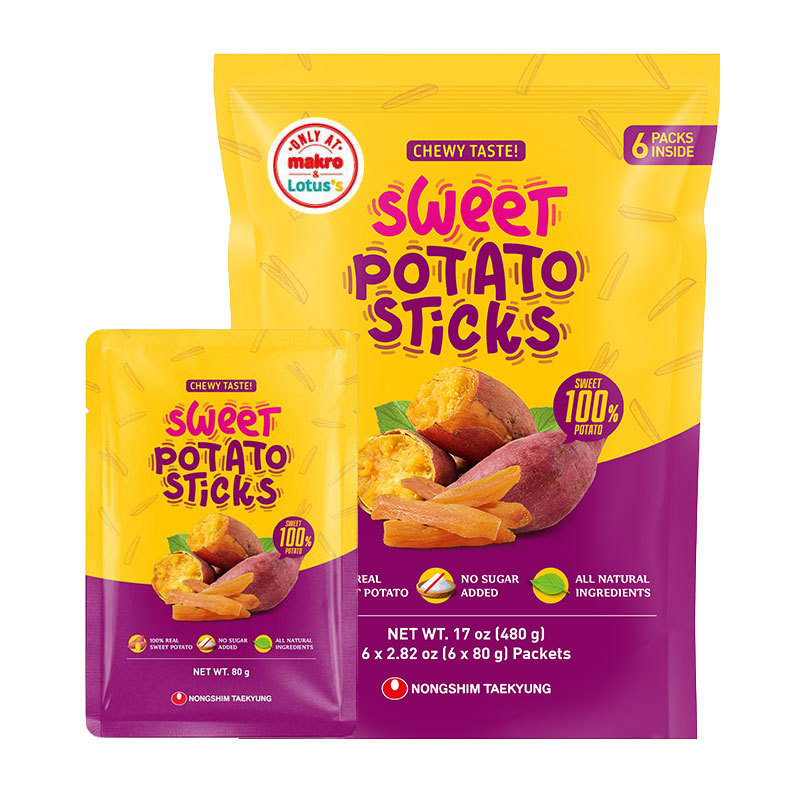 2026 สไตล์ใหม่ NONGSHIM Suite Potato Stick Sweet Steamed Oil Stick 80g X 6 (NONGSHIM Sweet French Fr