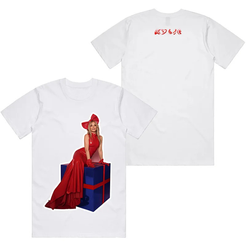 Kylie Christmas Album Graphic Tee Singer Kylie