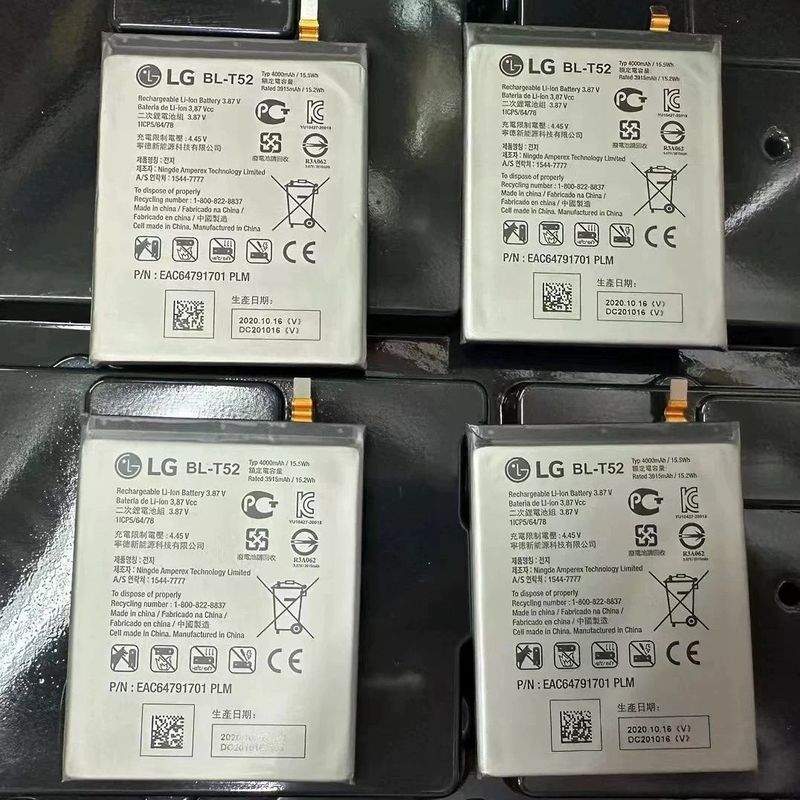 เหมาะสําหรับ LG หน้าจอหมุนได้ WING K42 LGWING โทรศัพท์มือถือ BL-T52 แบตเตอรี่ชาร์จในตัว