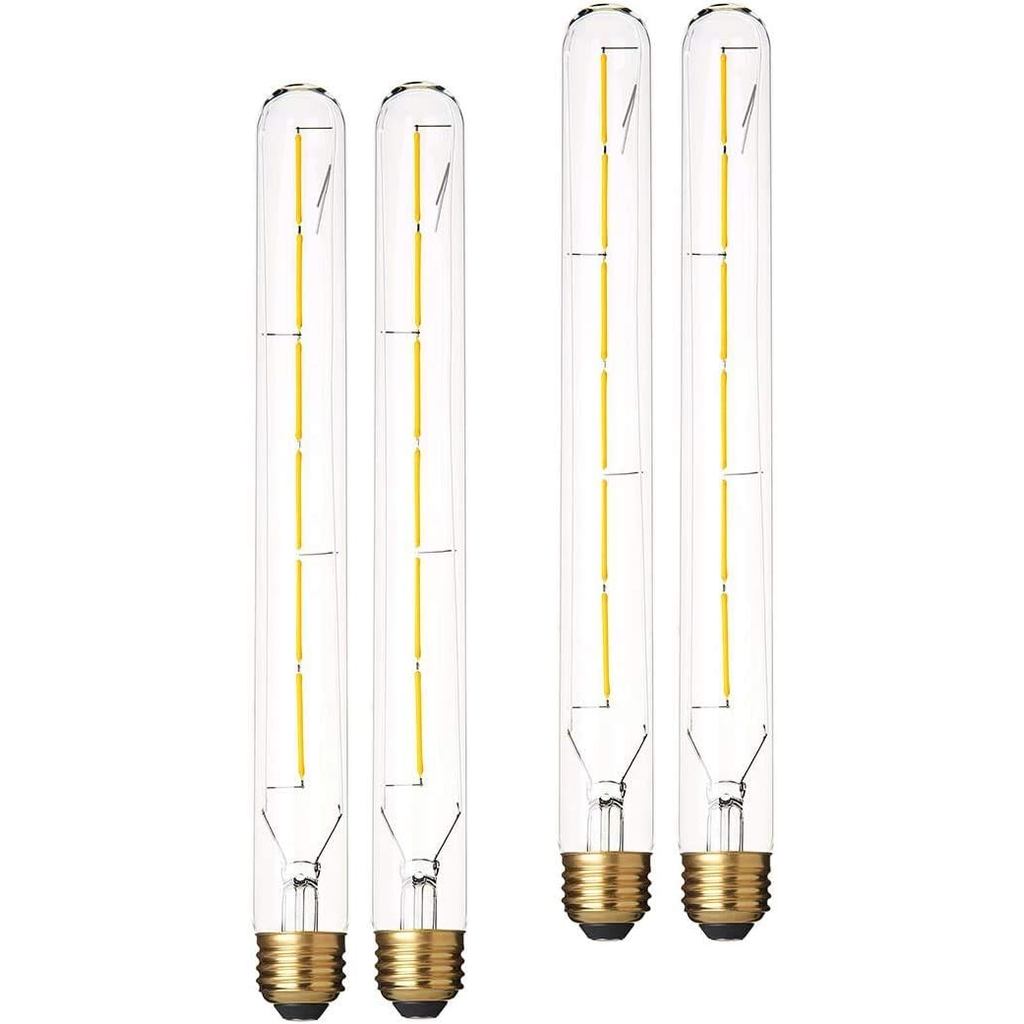 หรี่แสงได้ Edison T10(T30) หลอดไฟ LED Tubular 6W, Warm White 2700K,T300 หลอดไฟหลอดยาว,วินเทจหลอดไฟ L