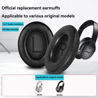 แผ่นปิดหูสำหรับหูฟัง Bose QC35 และ QC35ii คุณภาพสูง ทำจากโฟมทรงความจำแบบปรับตัวได้ Earpads Ear pads Earpbuff Cushion