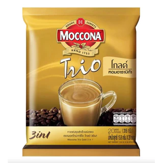 Moccona Trio กาแฟปรุงสำเร็จ มอคโคน่า ทรีโอ 3 in 1 กาแฟปรุงสำเร็จ ชนิดผง พร้อมดื่ม 27 ซอง