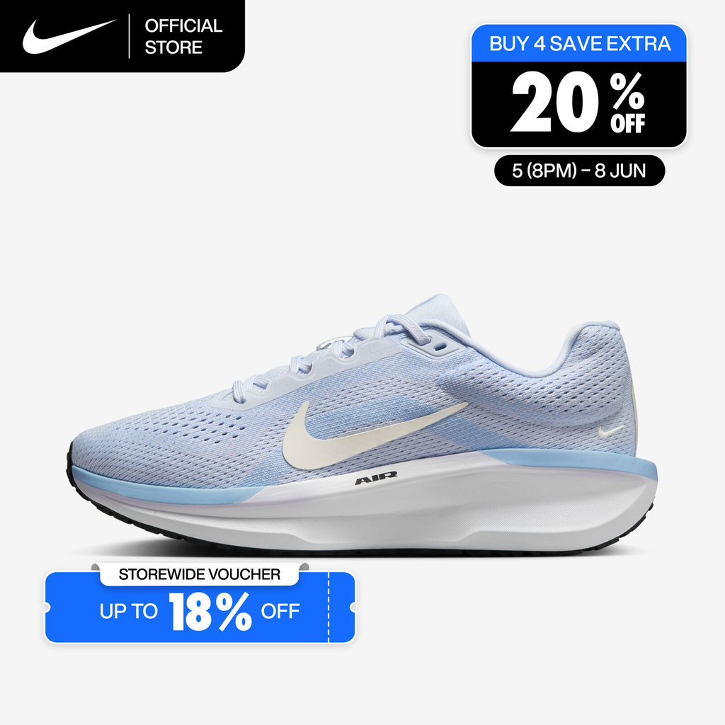 Nike Women's Winflo 11 Road Running Shoes - Football Grey [FJ9510-007]
