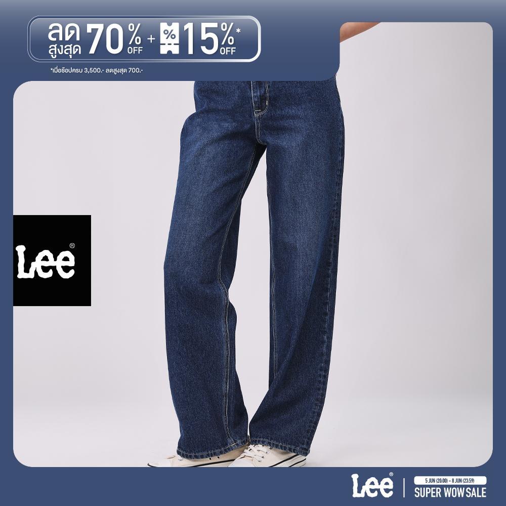 LEE กางเกงยีนส์ผู้หญิง เอวสูง ทรงตรง รุ่น LE S326WSTRN40 สียีนส์กลาง
