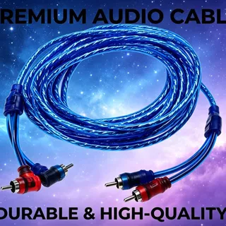 NewAlitech สายสัญญาณRCAทองแดงแท้ 2ออก2 สายRCA สายแจ็ค ใช้ได้ทั้งเครื่องเสียงบ้าน เครื่องเสียงรถยนต์